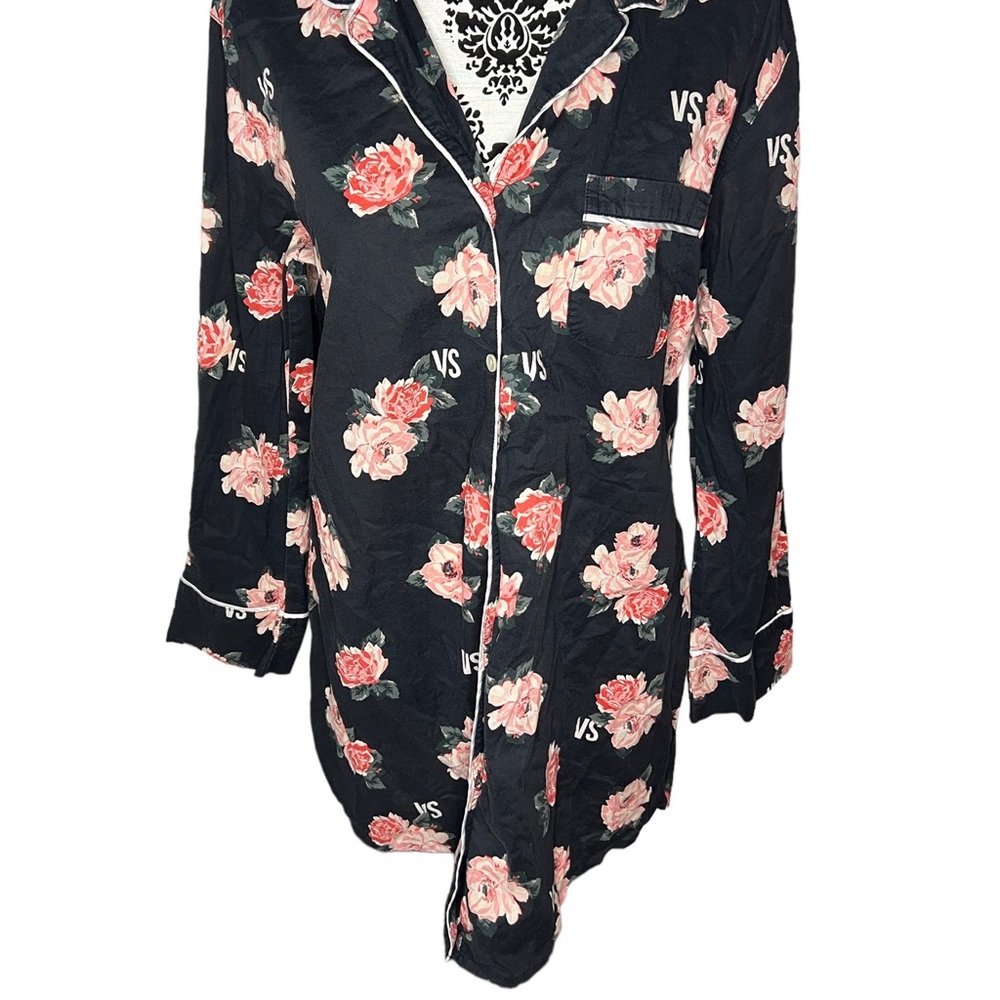 Victoria Secret Roses Print Robe Size Medium - Picture 7 of 11